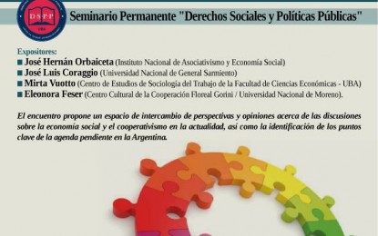 Cooperativismo de trabajo y programas sociales. Nuevos desafíos para la economía social y las políticas sociales